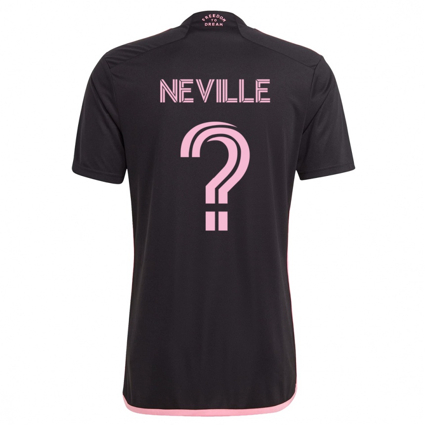 Hombre Fútbol Camiseta Harvey Neville #0 Negro 2ª Equipación 2023/24
