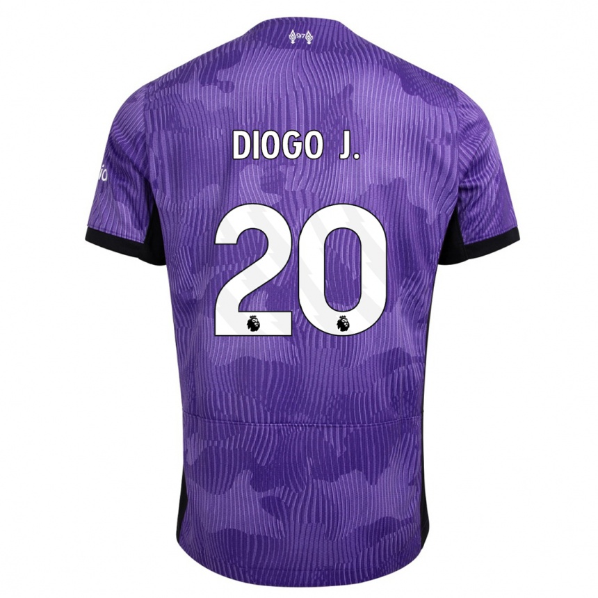 Hombre Fútbol Camiseta Diogo Jota #20 Púrpura Equipación Tercera 2023/24