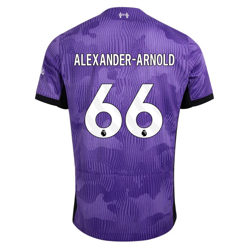 Hombre Fútbol Camiseta Trent Alexander-Arnold #66 Púrpura Equipación Tercera 2023/24