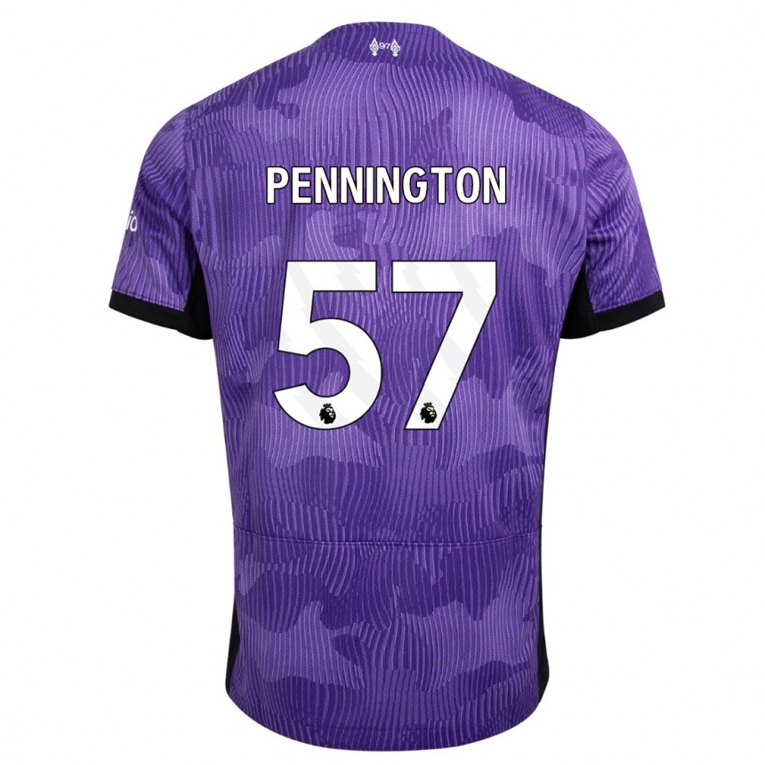 Hombre Fútbol Camiseta Cody Pennington #57 Púrpura Equipación Tercera 2023/24