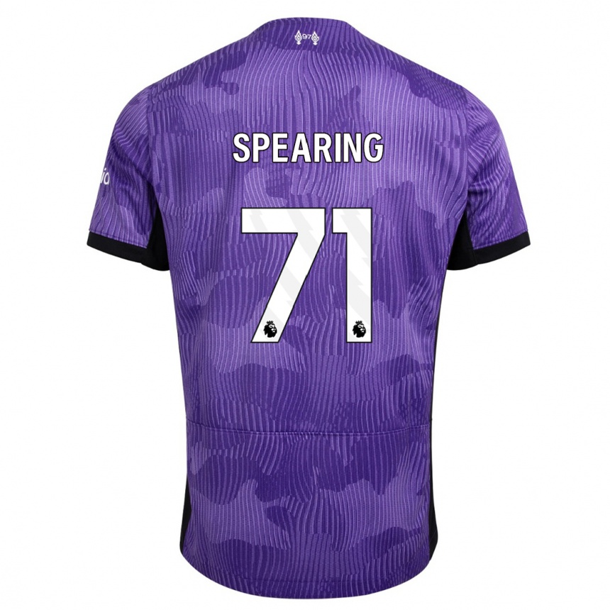 Hombre Fútbol Camiseta Jay Spearing #71 Púrpura Equipación Tercera 2023/24