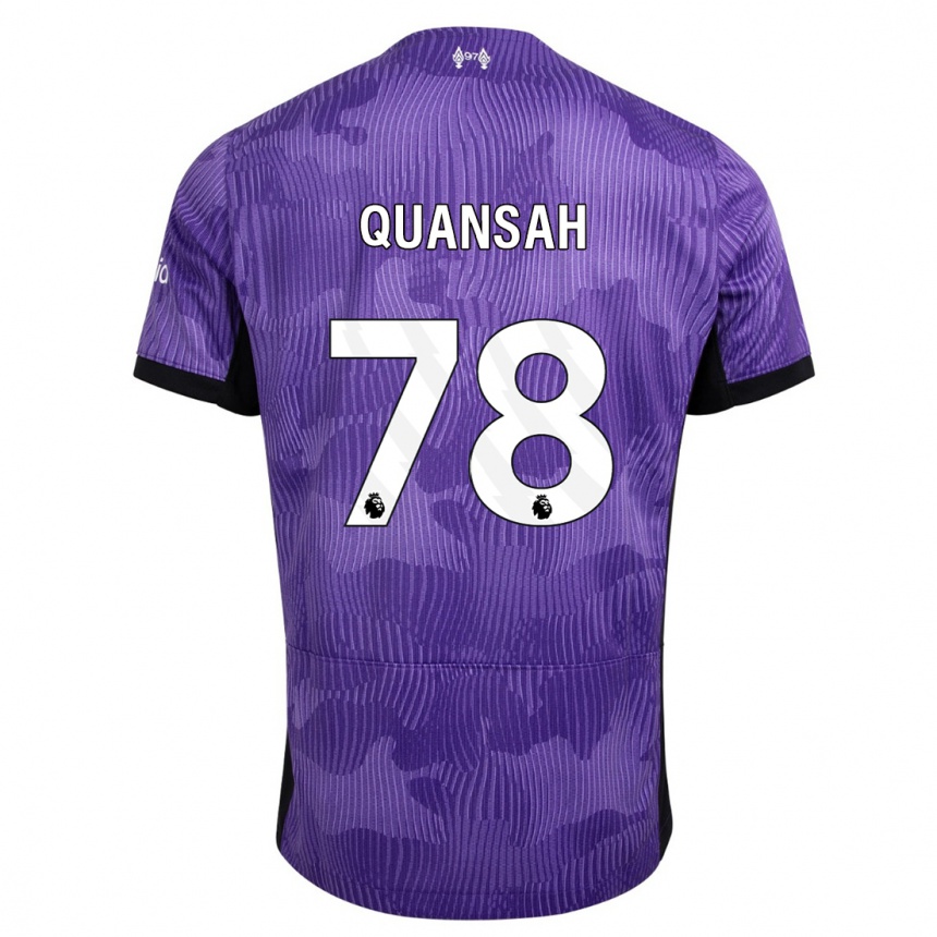 Hombre Fútbol Camiseta Jarell Quansah #78 Púrpura Equipación Tercera 2023/24