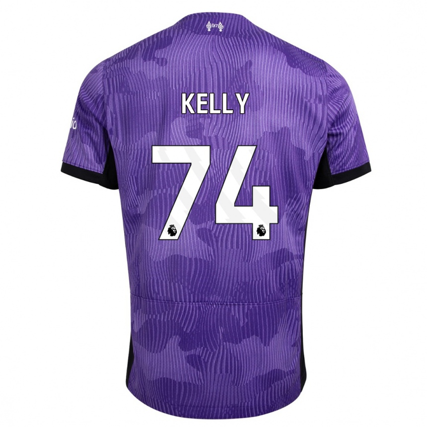 Hombre Fútbol Camiseta Oscar Kelly #74 Púrpura Equipación Tercera 2023/24