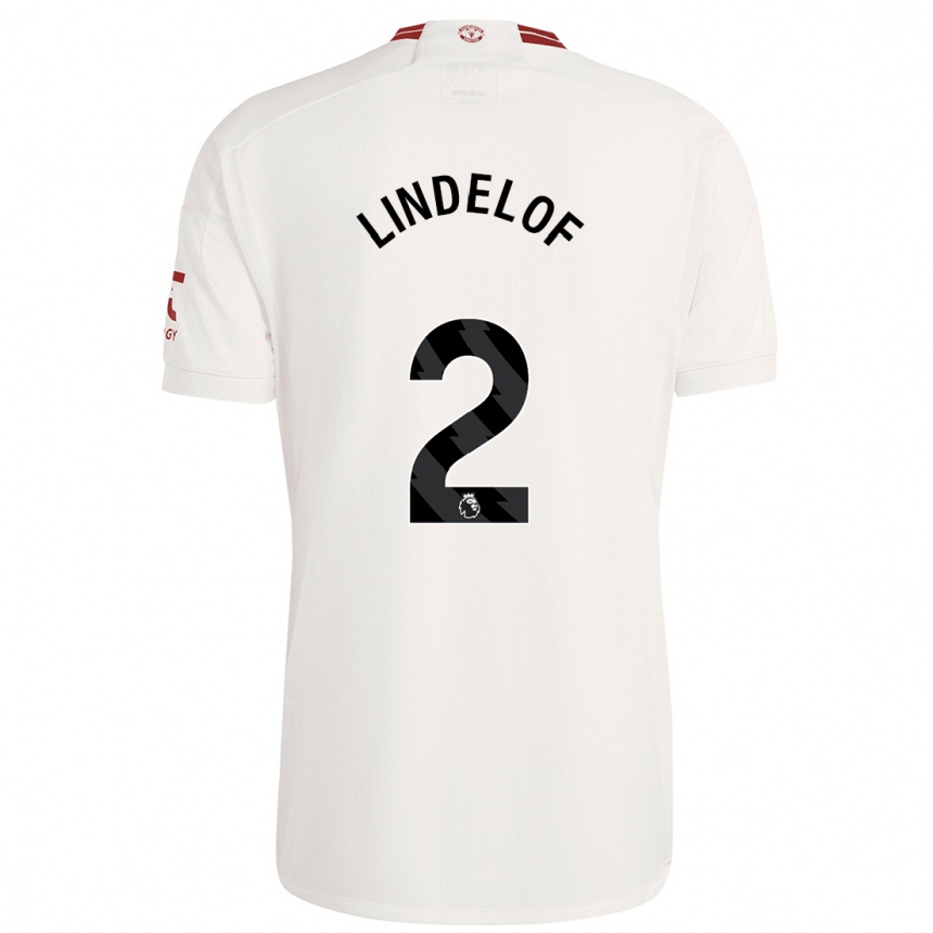 Hombre Fútbol Camiseta Victor Lindelof #2 Blanco Equipación Tercera 2023/24