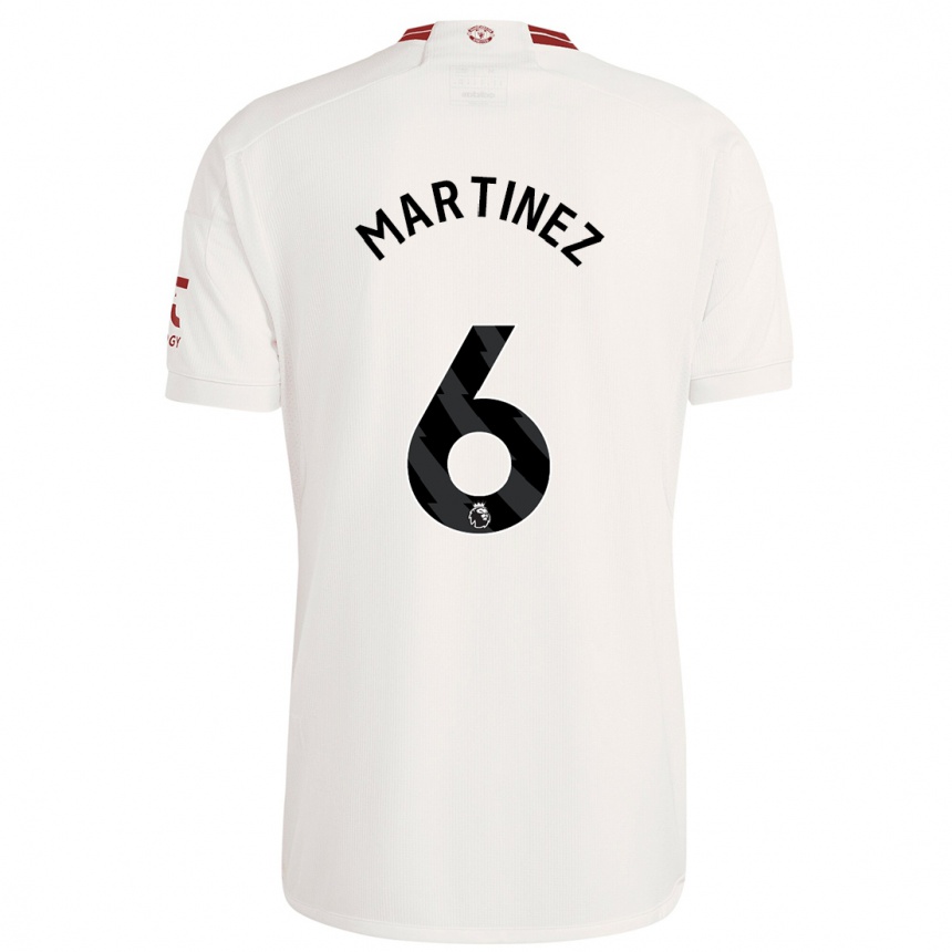 Hombre Fútbol Camiseta Lisandro Martinez #6 Blanco Equipación Tercera 2023/24