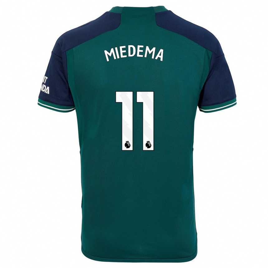 Hombre Fútbol Camiseta Vivianne Miedema #11 Verde Equipación Tercera 2023/24