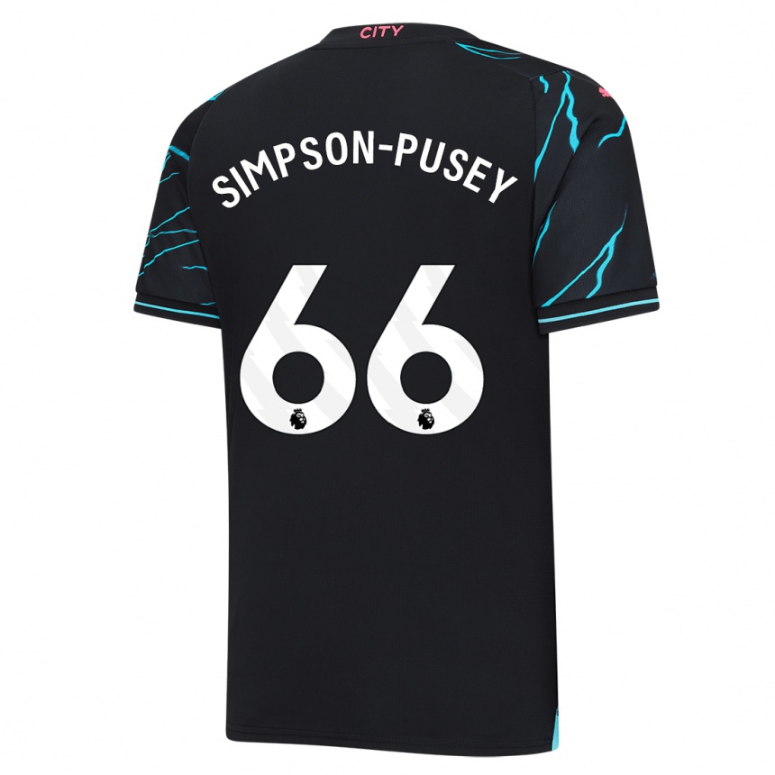 Hombre Fútbol Camiseta Jahmai Simpson-Pusey #66 Azul Oscuro Equipación Tercera 2023/24