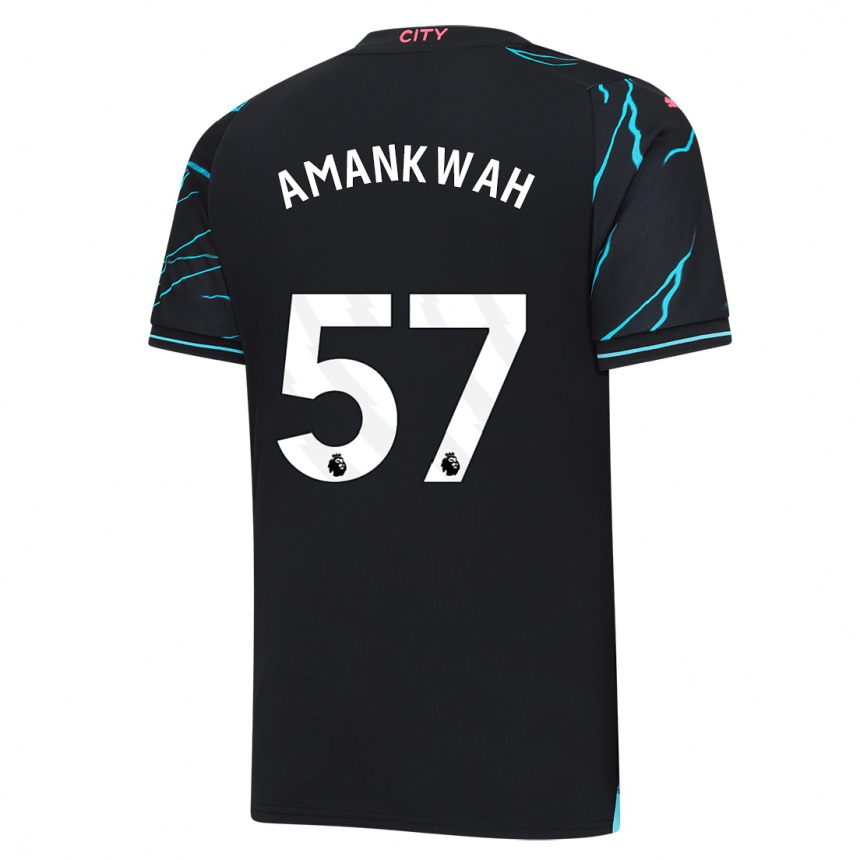 Hombre Fútbol Camiseta Yeboah Amankwah #57 Azul Oscuro Equipación Tercera 2023/24