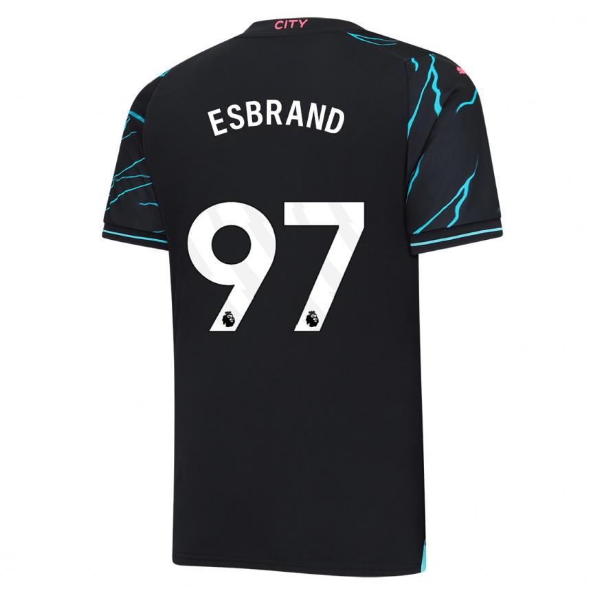 Hombre Fútbol Camiseta Josh Wilson-Esbrand #97 Azul Oscuro Equipación Tercera 2023/24