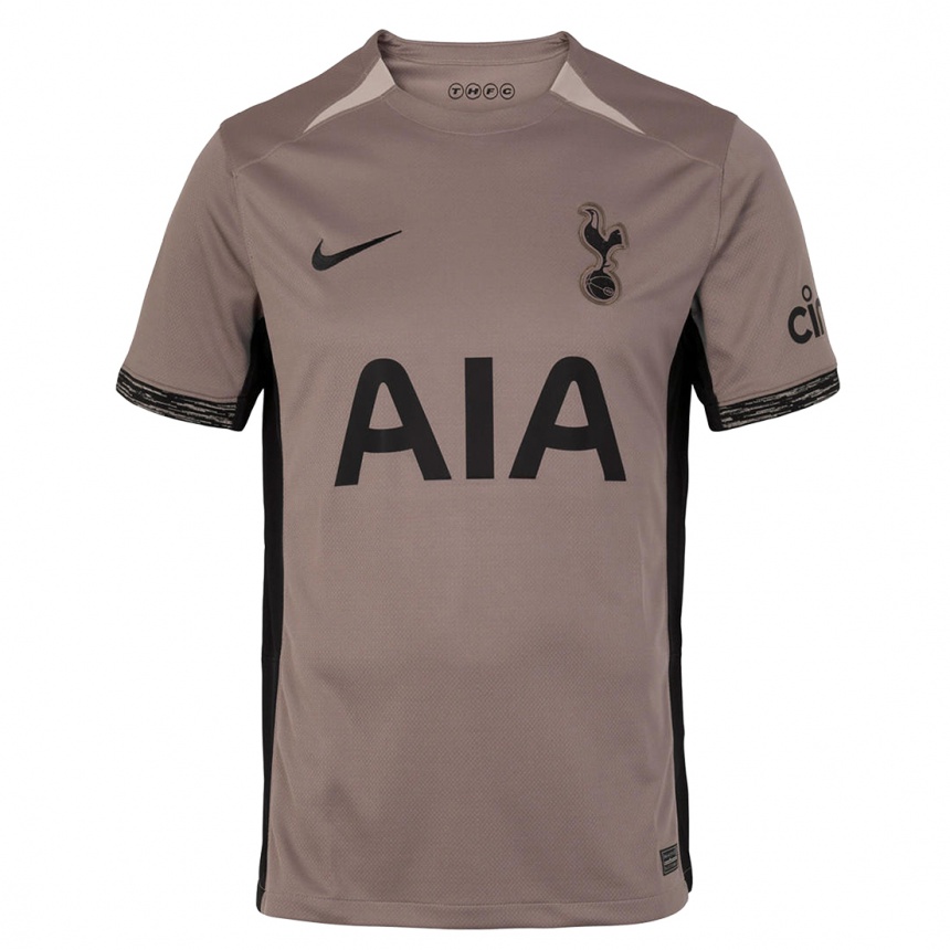 Hombre Fútbol Camiseta Heung-Min Son #7 Beige Obscuro Equipación Tercera 2023/24