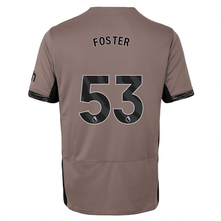 Hombre Fútbol Camiseta Brooklyn Lyons Foster #53 Beige Obscuro Equipación Tercera 2023/24