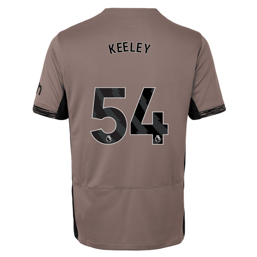 Hombre Fútbol Camiseta Josh Keeley #54 Beige Obscuro Equipación Tercera 2023/24