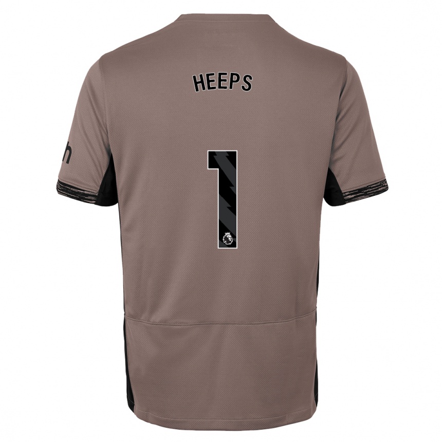 Hombre Fútbol Camiseta Eleanor Heeps #1 Beige Obscuro Equipación Tercera 2023/24