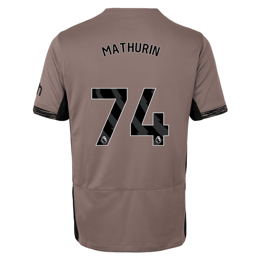 Hombre Fútbol Camiseta Roshaun Mathurin #74 Beige Obscuro Equipación Tercera 2023/24