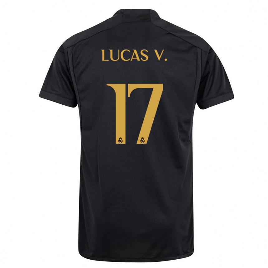 Hombre Fútbol Camiseta Lucas Vazquez #17 Negro Equipación Tercera 2023/24