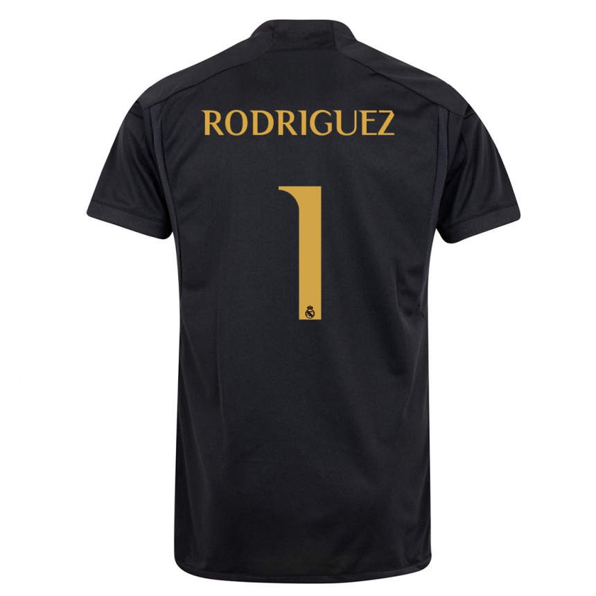 Hombre Fútbol Camiseta Misa Rodriguez #1 Negro Equipación Tercera 2023/24