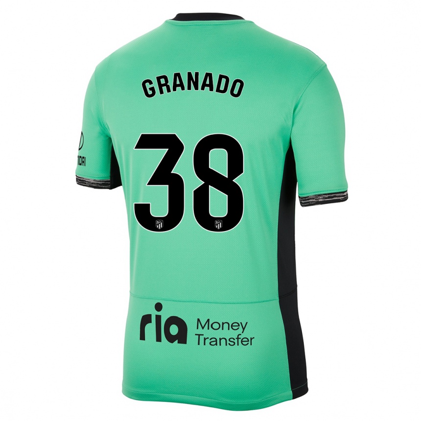 Hombre Fútbol Camiseta Adrian Granado #38 Primavera Verde Equipación Tercera 2023/24