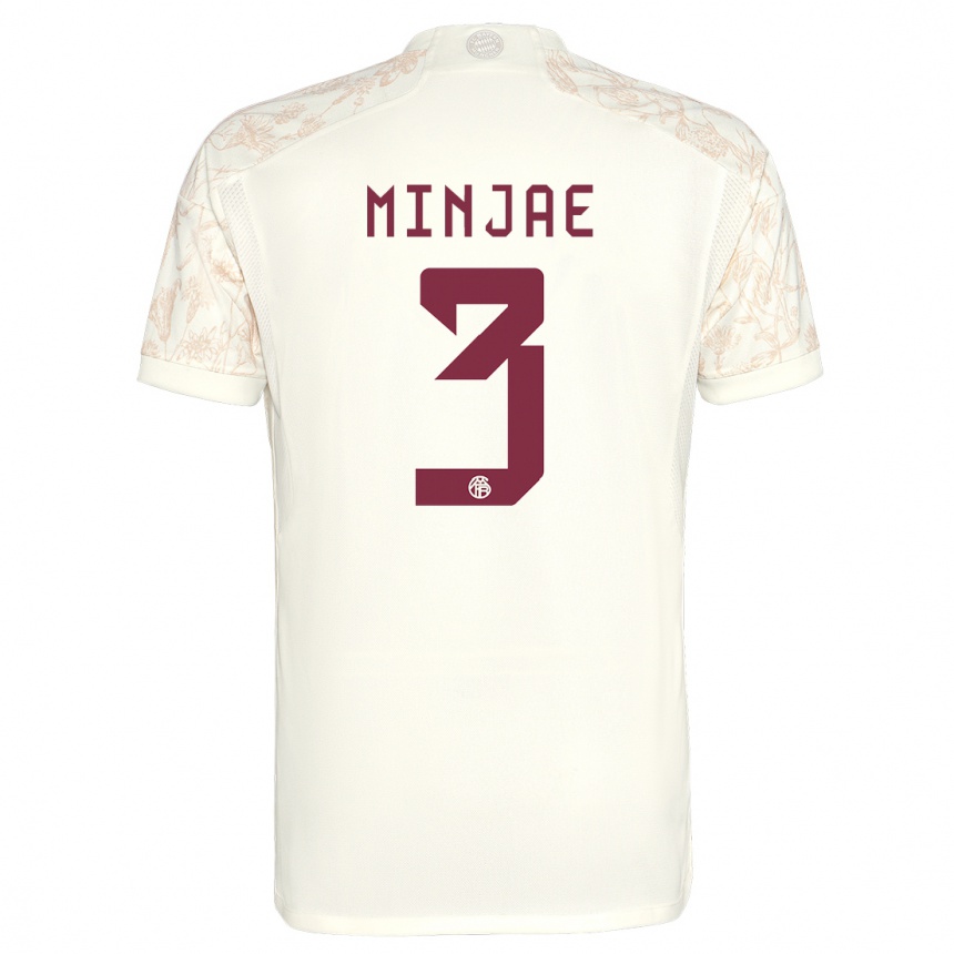 Hombre Fútbol Camiseta Min-Jae Kim #3 Blanquecino Equipación Tercera 2023/24