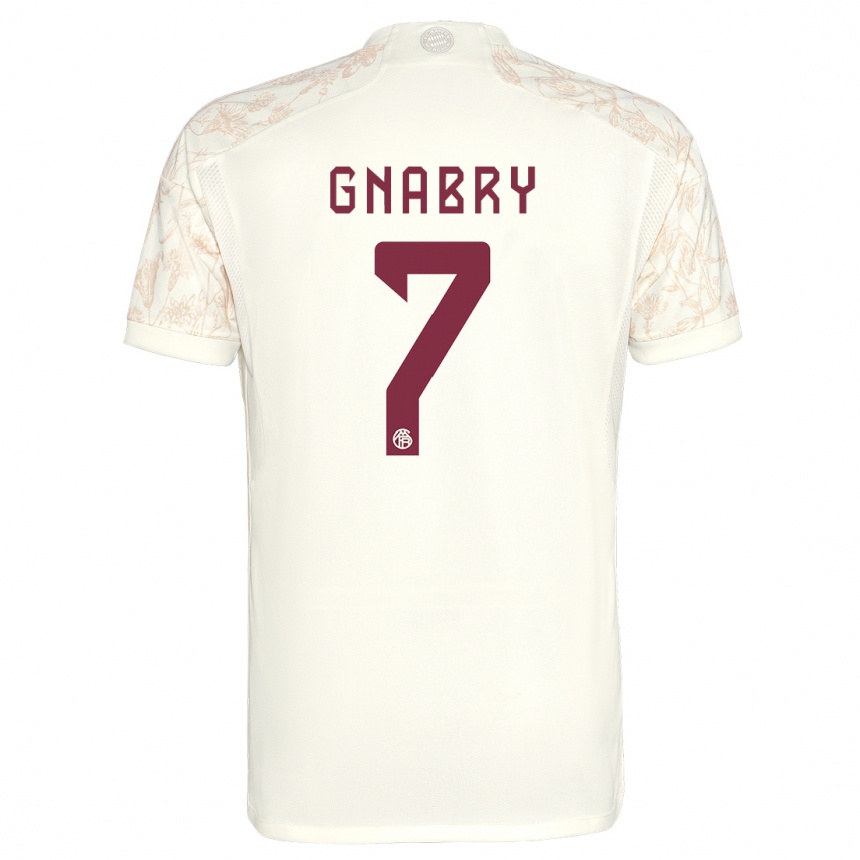 Hombre Fútbol Camiseta Serge Gnabry #7 Blanquecino Equipación Tercera 2023/24