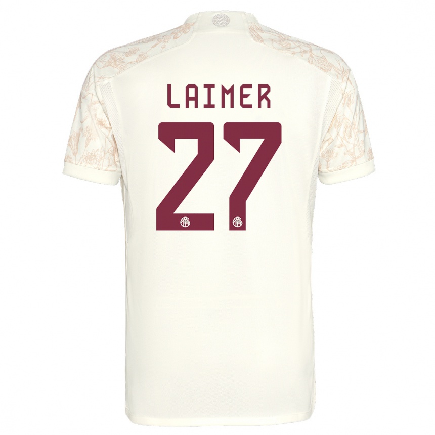 Hombre Fútbol Camiseta Konrad Laimer #27 Blanquecino Equipación Tercera 2023/24