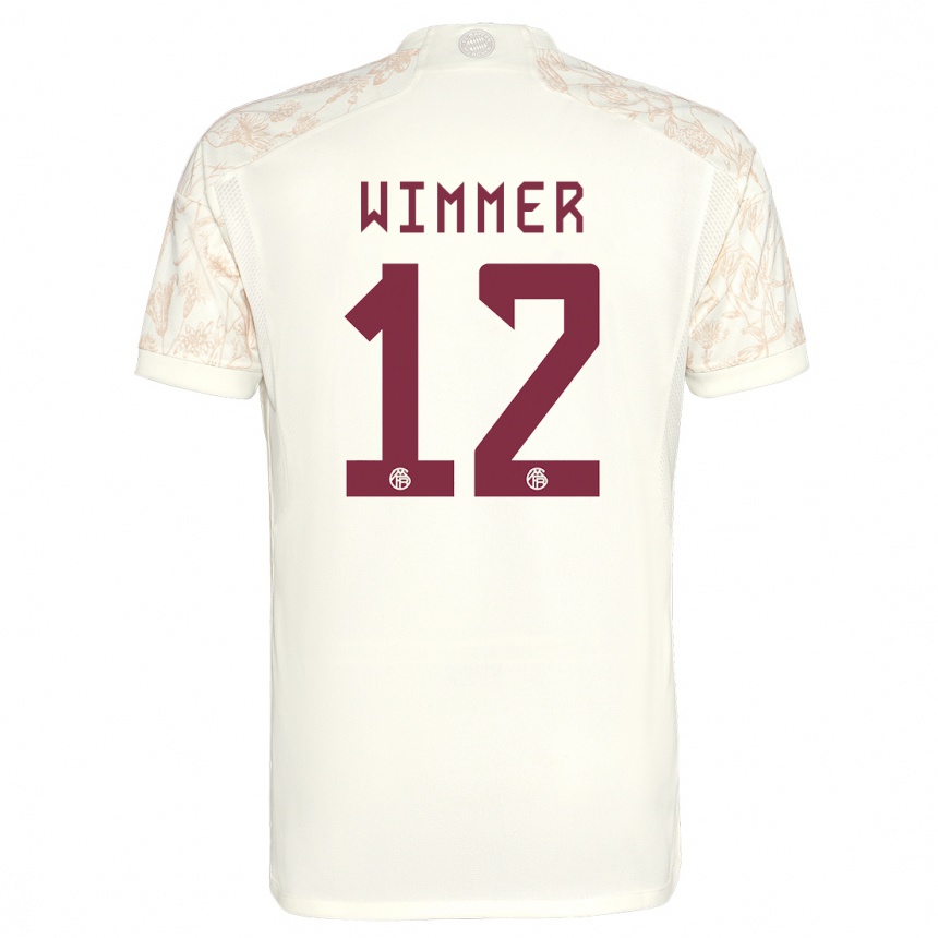 Hombre Fútbol Camiseta Benedikt Wimmer #12 Blanquecino Equipación Tercera 2023/24