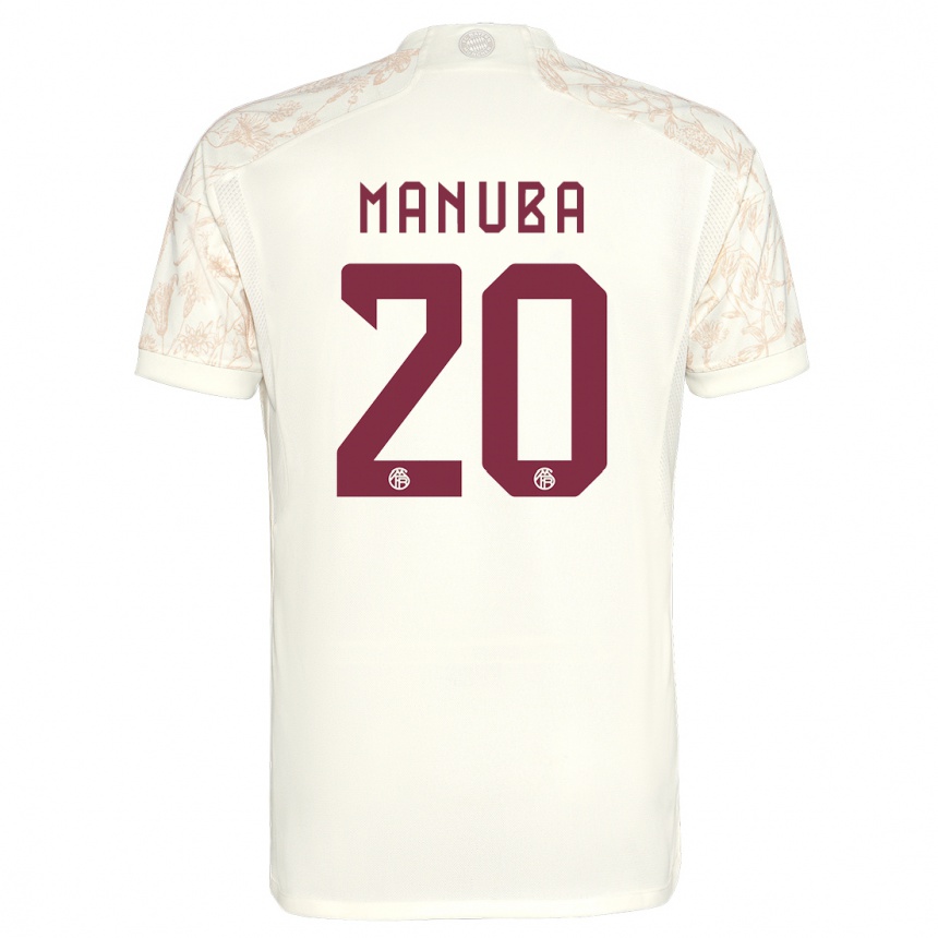 Hombre Fútbol Camiseta Vincent Manuba #20 Blanquecino Equipación Tercera 2023/24