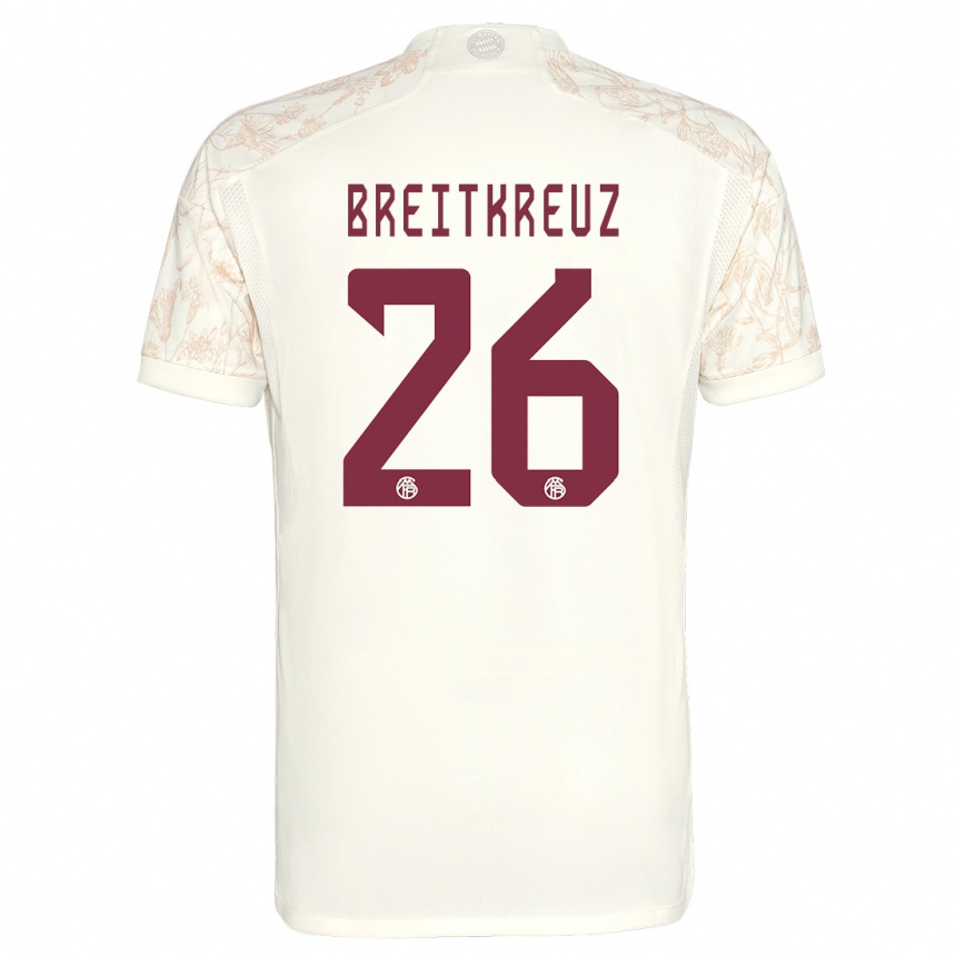 Hombre Fútbol Camiseta Steve Breitkreuz #26 Blanquecino Equipación Tercera 2023/24