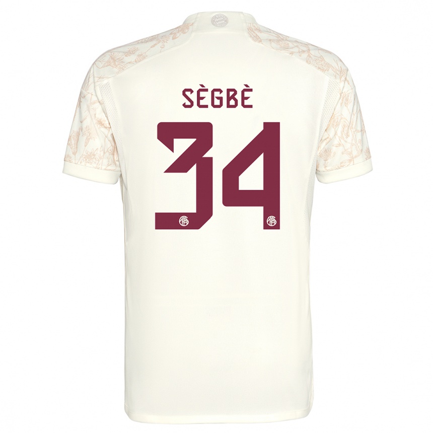 Hombre Fútbol Camiseta Désiré Sègbè #34 Blanquecino Equipación Tercera 2023/24