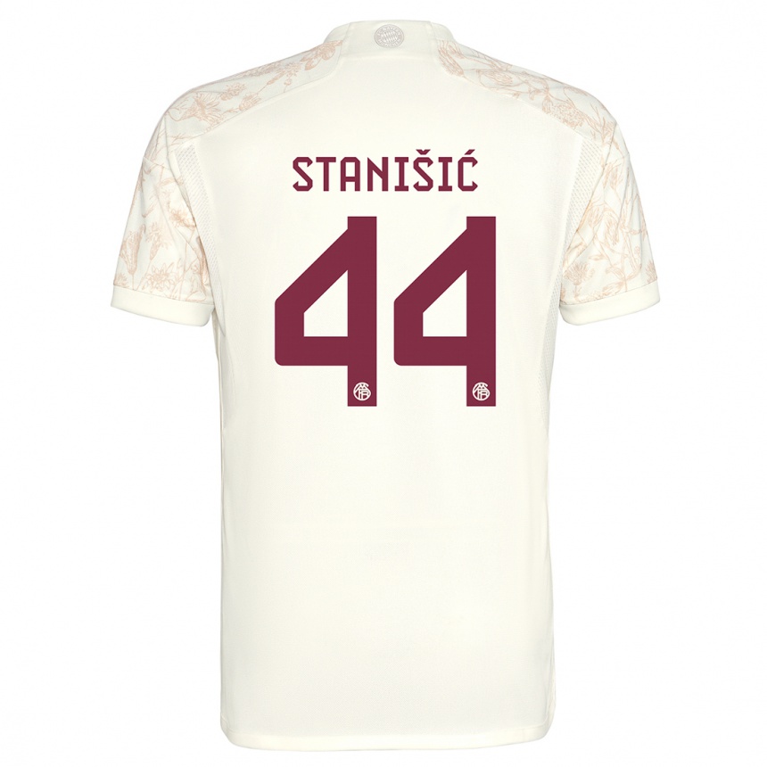 Hombre Fútbol Camiseta Josip Stanisic #44 Blanquecino Equipación Tercera 2023/24