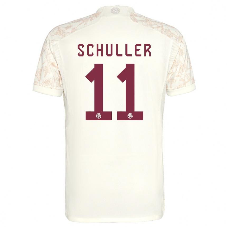 Hombre Fútbol Camiseta Lea Schuller #11 Blanquecino Equipación Tercera 2023/24