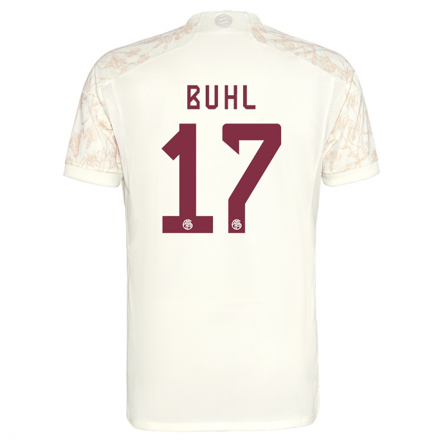 Hombre Fútbol Camiseta Klara Buhl #17 Blanquecino Equipación Tercera 2023/24