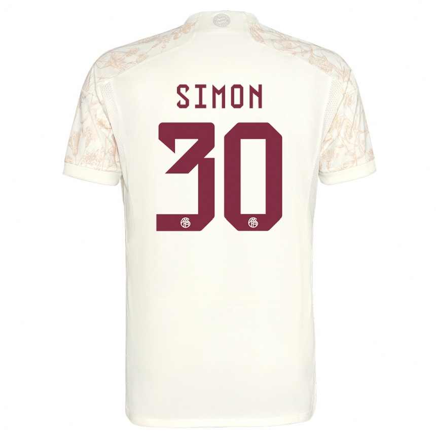 Hombre Fútbol Camiseta Carolin Simon #30 Blanquecino Equipación Tercera 2023/24