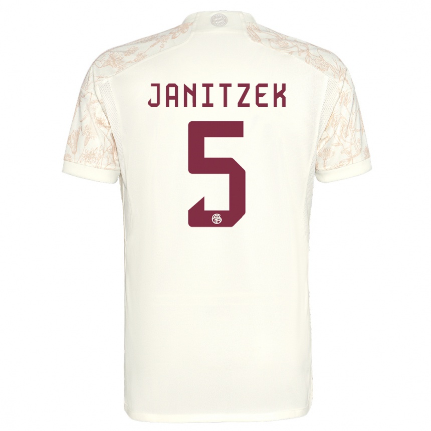 Hombre Fútbol Camiseta Justin Janitzek #5 Blanquecino Equipación Tercera 2023/24