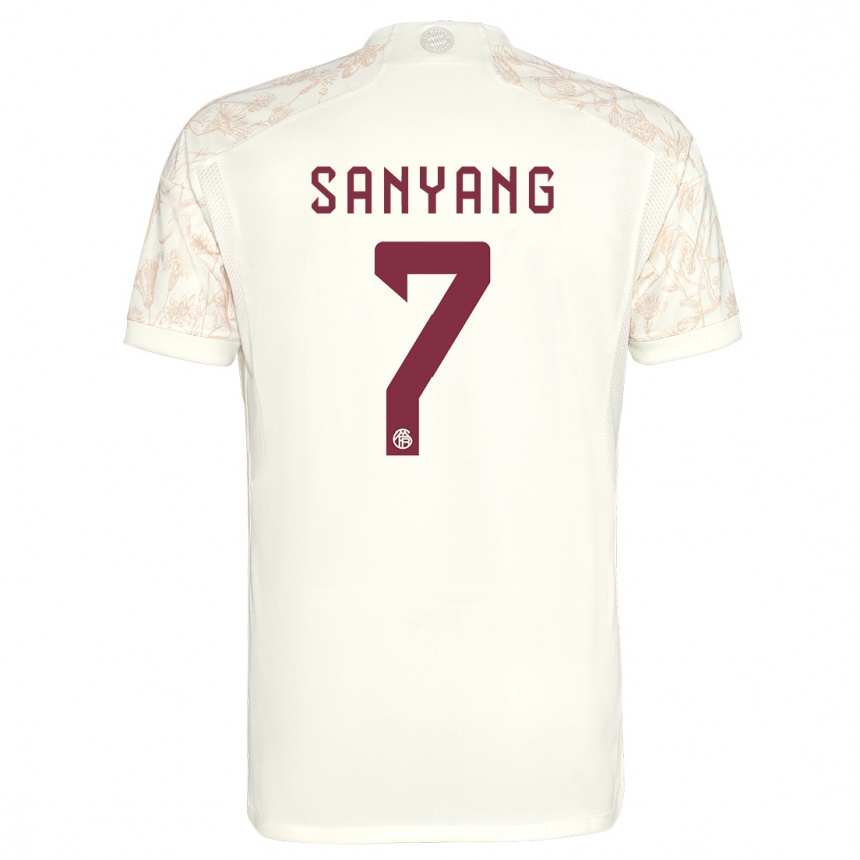 Hombre Fútbol Camiseta Mamin Sanyang #7 Blanquecino Equipación Tercera 2023/24