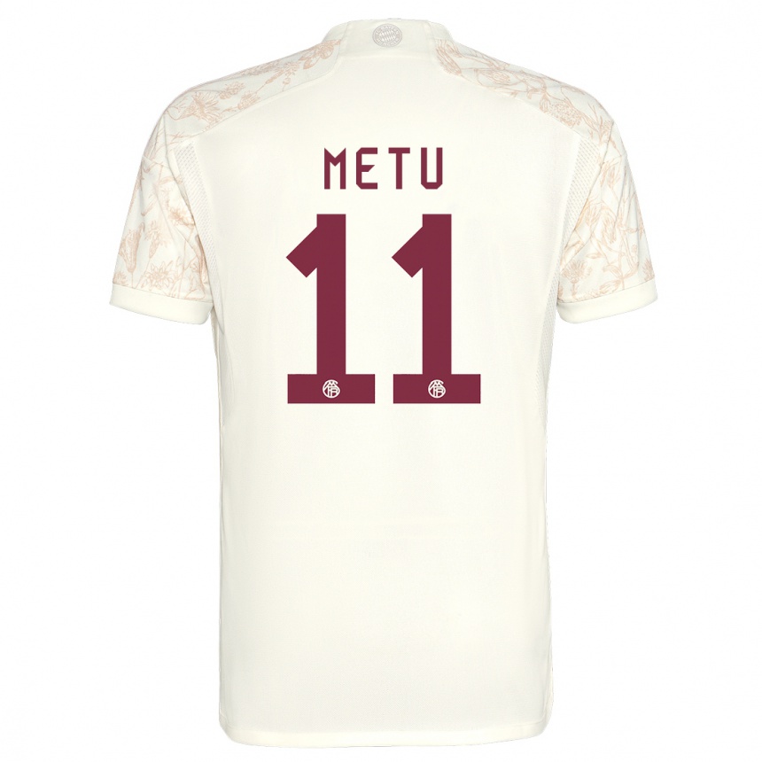 Hombre Fútbol Camiseta Emilian Metu #11 Blanquecino Equipación Tercera 2023/24