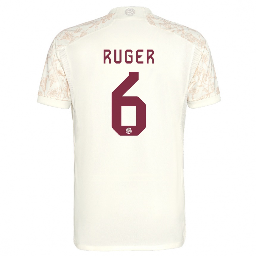 Hombre Fútbol Camiseta Kurt Ruger #6 Blanquecino Equipación Tercera 2023/24
