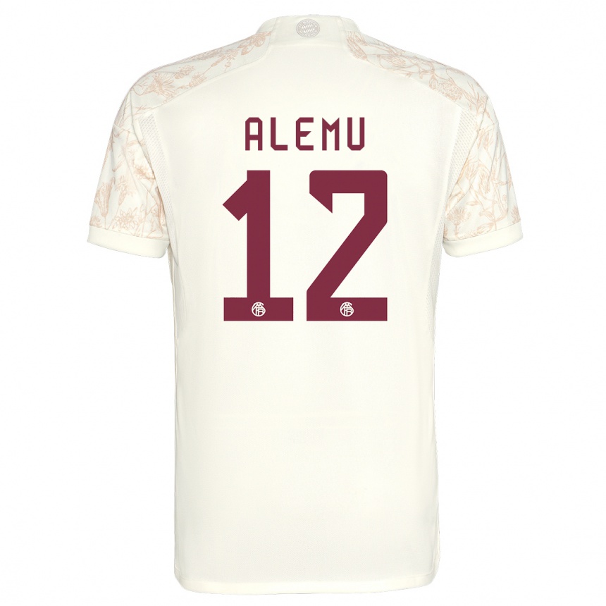 Hombre Fútbol Camiseta Liul Alemu #12 Blanquecino Equipación Tercera 2023/24