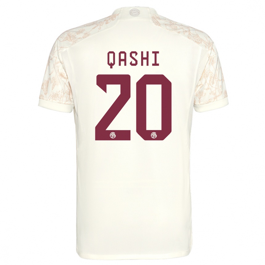 Hombre Fútbol Camiseta Yousef Qashi #20 Blanquecino Equipación Tercera 2023/24