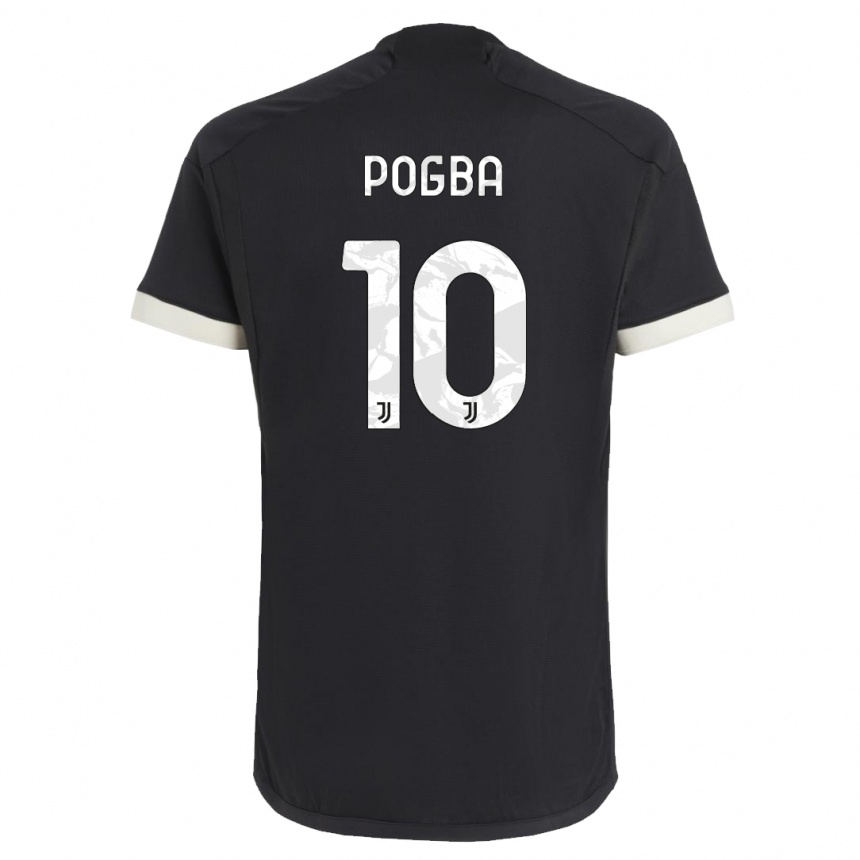 Hombre Fútbol Camiseta Paul Pogba #10 Negro Equipación Tercera 2023/24