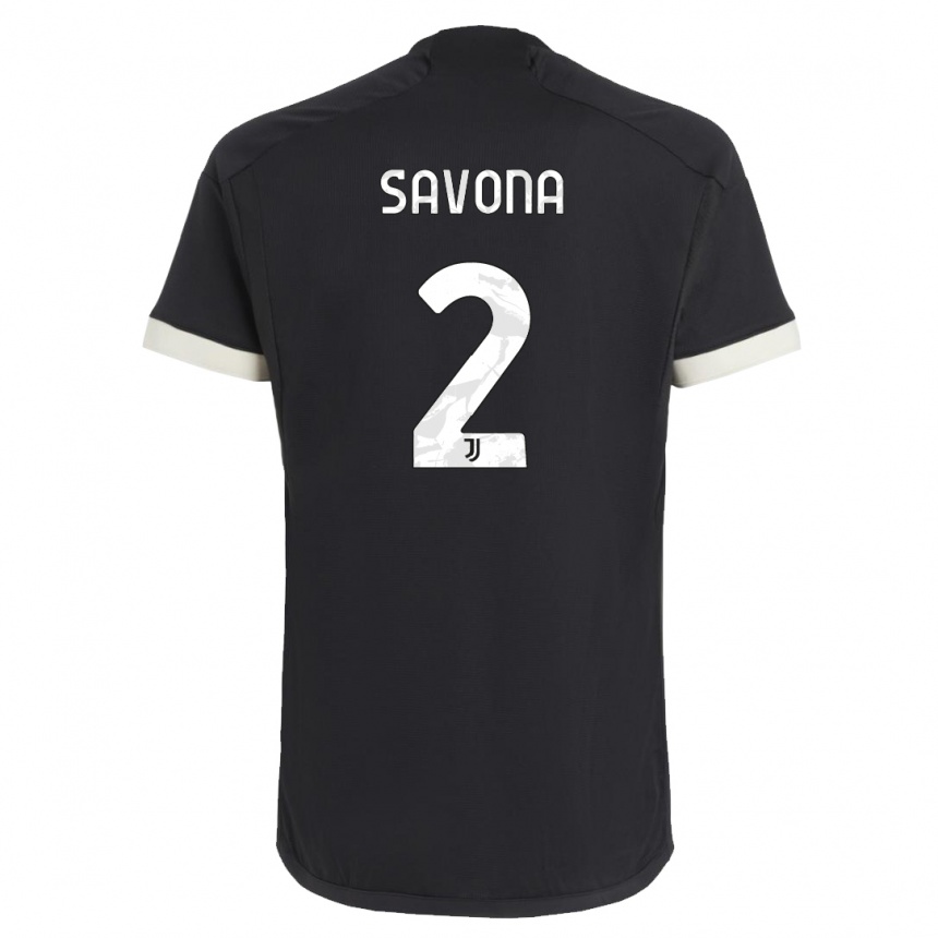 Hombre Fútbol Camiseta Nicolo Savona #2 Negro Equipación Tercera 2023/24