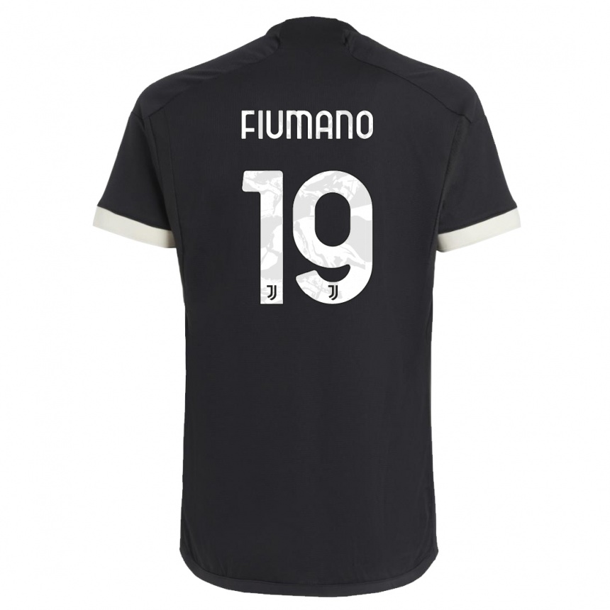 Hombre Fútbol Camiseta Filippo Fiumano #19 Negro Equipación Tercera 2023/24