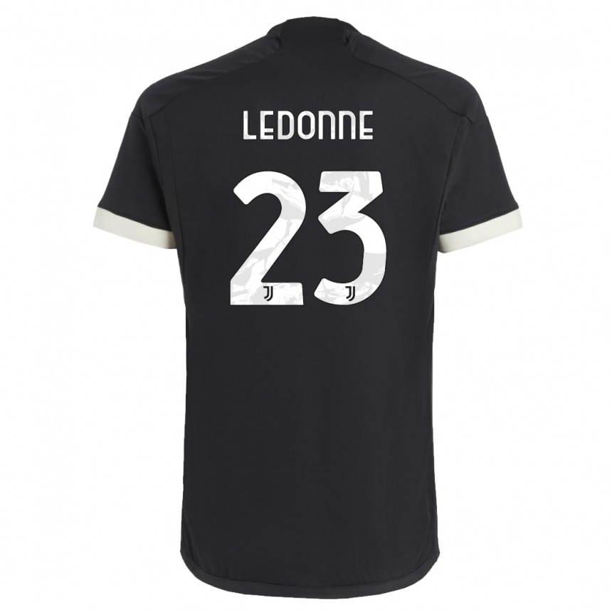 Hombre Fútbol Camiseta Nicolo Ledonne #23 Negro Equipación Tercera 2023/24