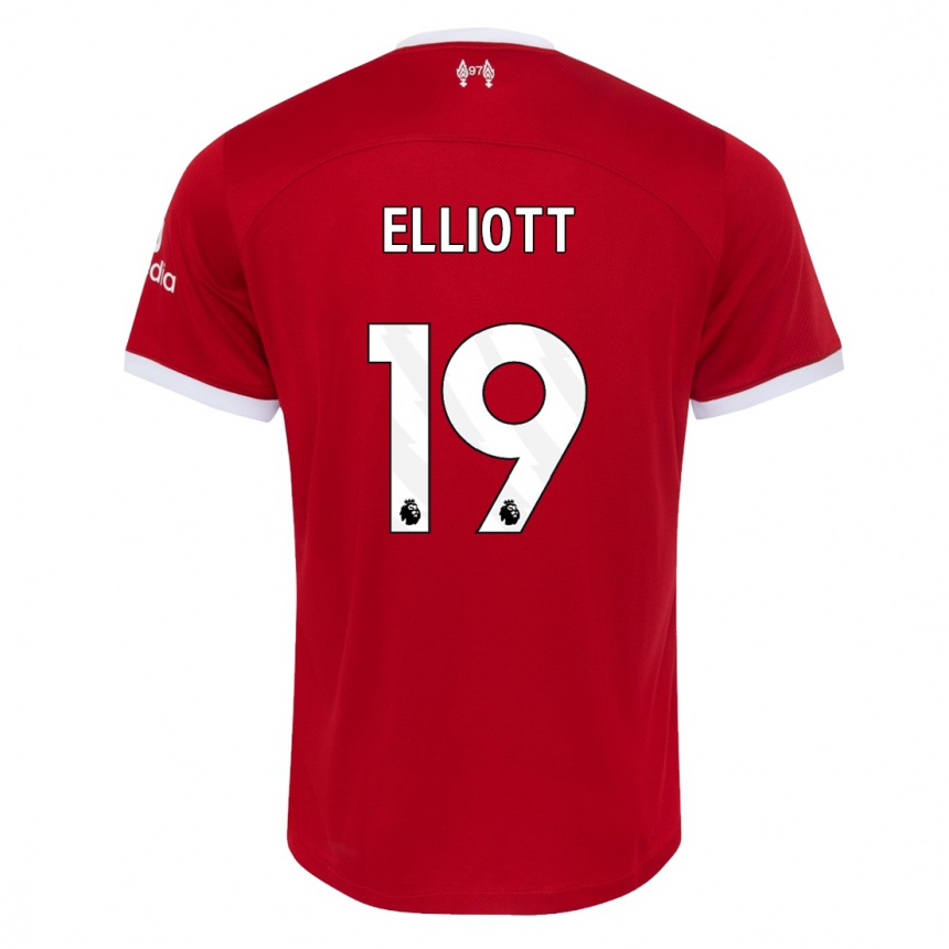 Mujer Fútbol Camiseta Harvey Elliott #19 Rojo 1ª Equipación 2023/24