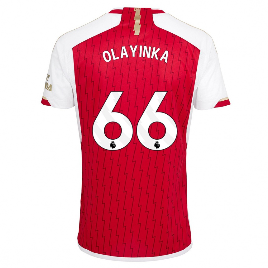 Mujer Fútbol Camiseta James Olayinka #66 Rojo 1ª Equipación 2023/24