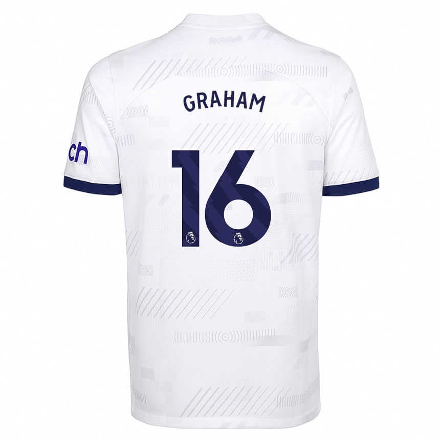 Mujer Fútbol Camiseta Kit Graham #16 Blanco 1ª Equipación 2023/24