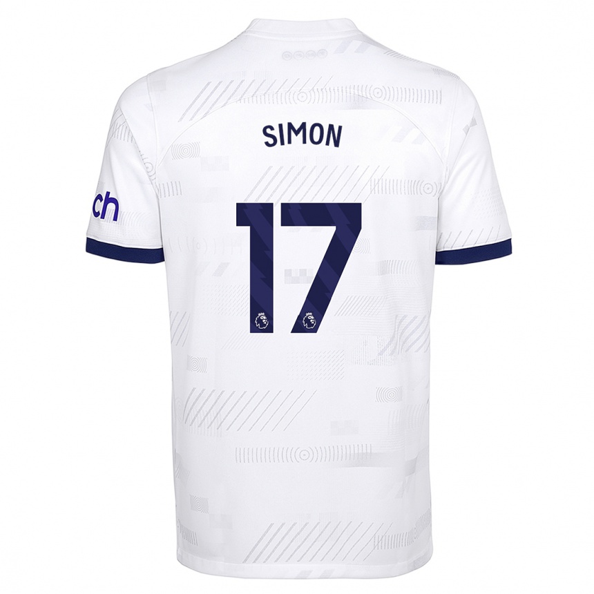 Mujer Fútbol Camiseta Kyah Simon #17 Blanco 1ª Equipación 2023/24