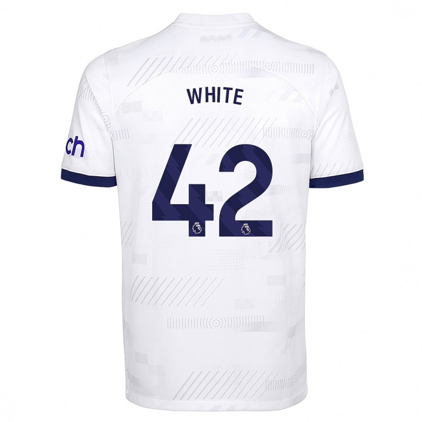 Mujer Fútbol Camiseta Harvey White #42 Blanco 1ª Equipación 2023/24