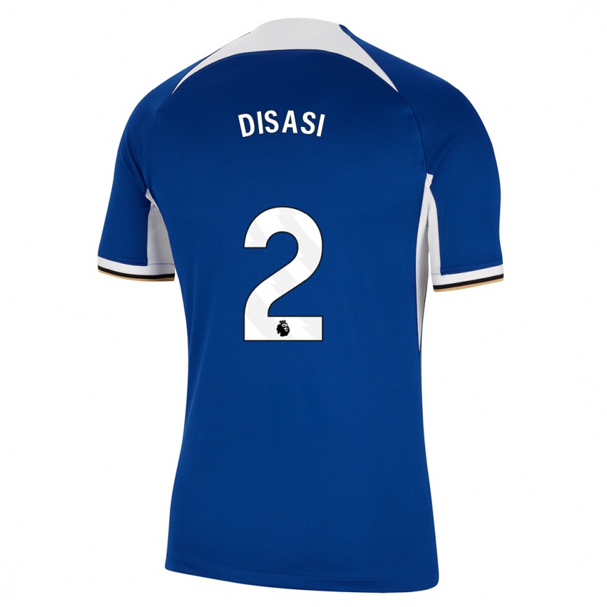 Mujer Fútbol Camiseta Axel Disasi #2 Azul 1ª Equipación 2023/24