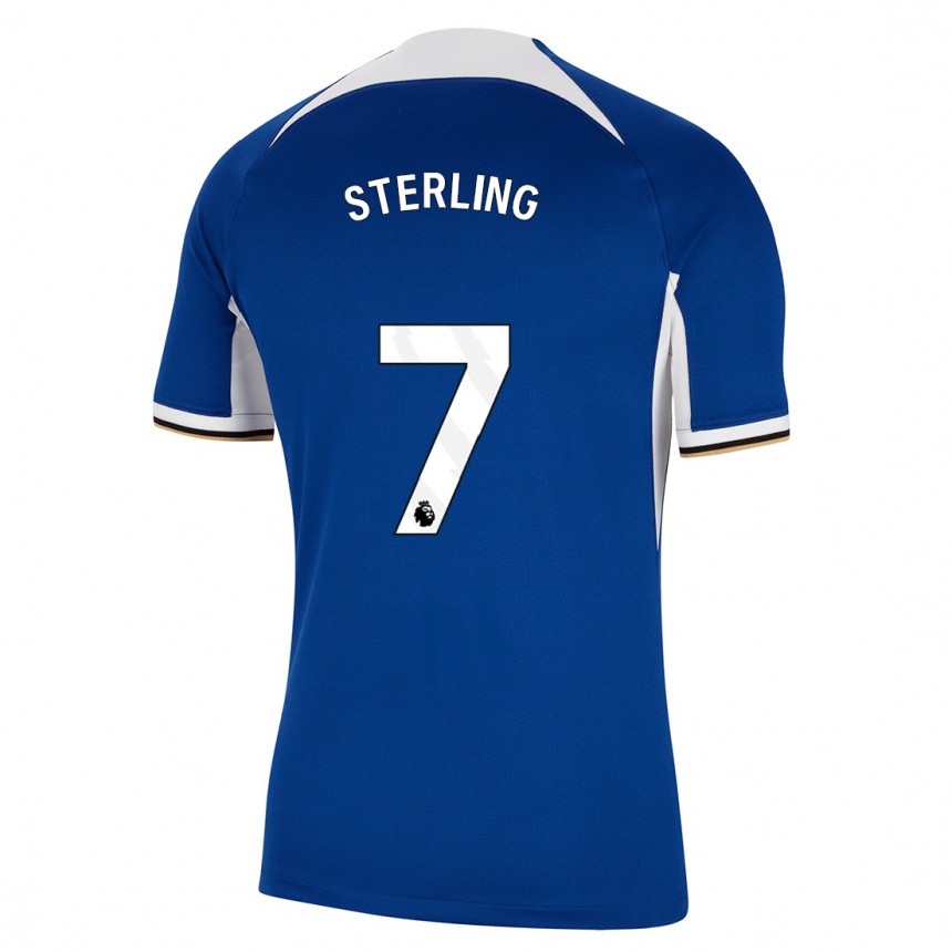 Mujer Fútbol Camiseta Raheem Sterling #7 Azul 1ª Equipación 2023/24