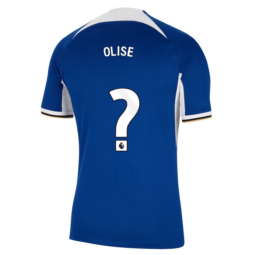 Mujer Fútbol Camiseta Richard Olise #0 Azul 1ª Equipación 2023/24